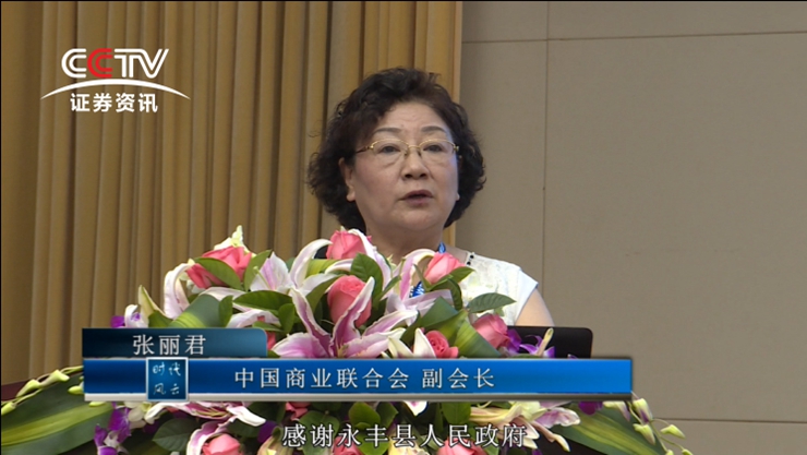 中国商业联合会副会长张丽君女士发表演讲
